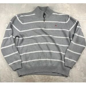 Gray Striped Men's Sweater